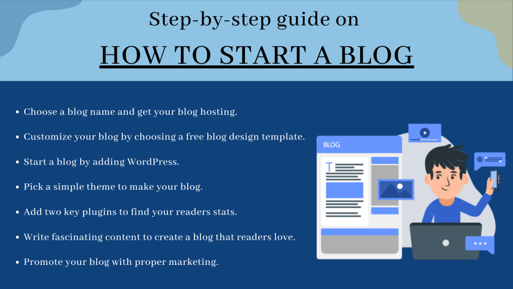 Step by step guide on how to start a blog